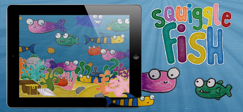 SquiggleFish iPad Scene